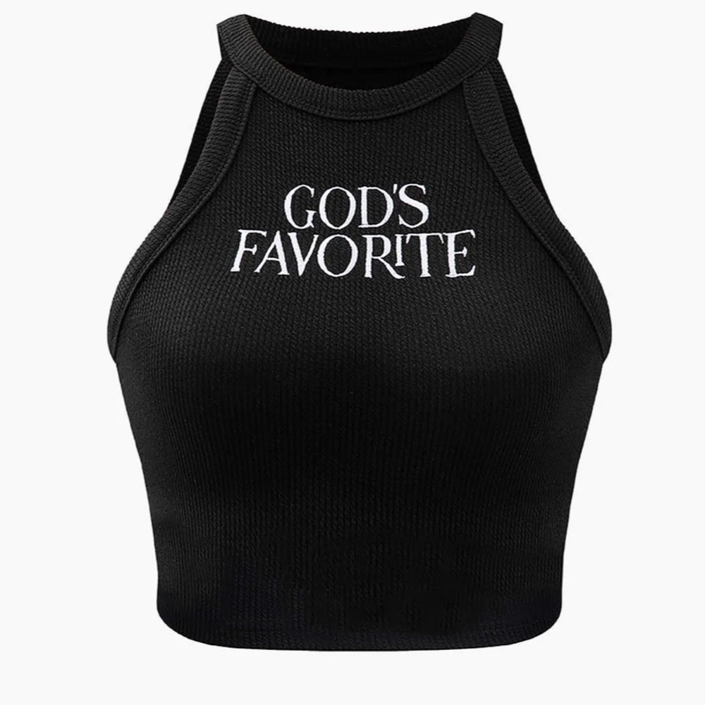 WOMENS MICAS GODS FAVORITE CROP TANK TOP